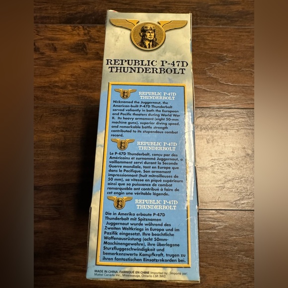 Vintage Matchbox Collectibles 1/72 Diecast P-47D Thunderbolt Investment Plane - Picture 7 of 8